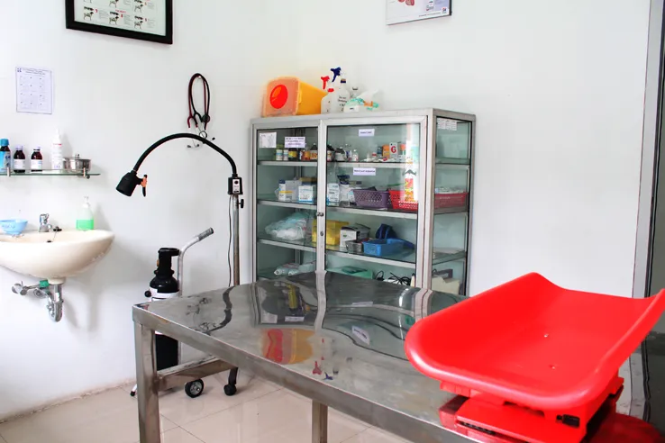 Meja Operasi Klinik Hewan